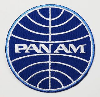 Pan Am Classic 1960's Style Airlines Company Logo Embroidered Iron on Patch