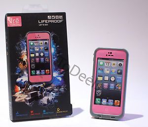 Lifeproof Waterproof Case Apple iPhone 5 Pink with Free iPhone 5 Cable