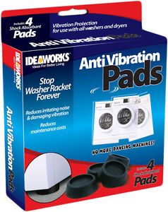 Ideaworks Anti Vibration Pads Easy to Install for Use w All Washers Dryers