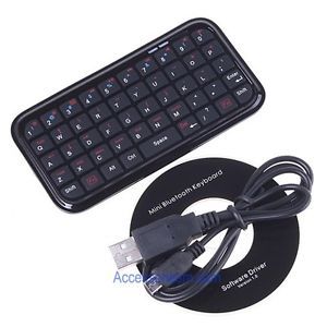 New Mini Wireless Bluetooth Touchpad Black Ultra Slim Keyboard for PC Cellphone