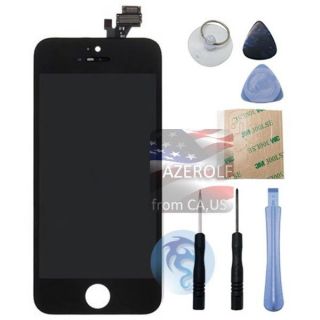 LCD Lens Touch Screen Display Digitizer Assembly Replacement Black for iPhone 5
