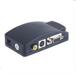 AV s Video to VGA TV CCTV BNC RCA s Video AV to VGA Converter Adapter Converter