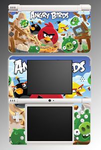 Angry Birds Red Blue Yellow Bad Piggies Video Game Skin Cover Nintendo DSi XL