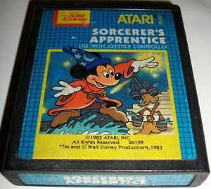 Atari 2600 Mickey Mouse Disney Sorcerer's Apprentice Game Cartridge Loose WOW