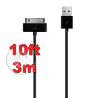 10ft 3M Extra Long 30 Pin USB Charge Sync Transfer Cable for Apple iPad 2 3