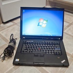 Lenovo ThinkPad T500 Laptop Windows 7 Works Docking Station