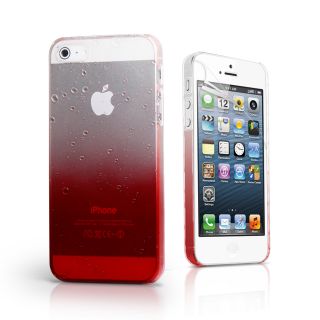 Red 3D Rain Drop Design Hard Case Cover for Apple IPHONE5 iPhone 5 5g Film