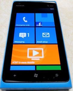 Nokia Lumia 900 4G Windows Phone Cyan at T Blue