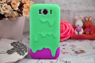 Cute Lovely 3D Melt Ice Cream Soft Silicone Cover Case for HTC Sensation XL G21