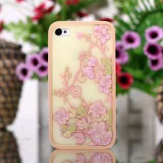 Camellia Flower Hard Cover Skin Case for Apple iPhone 4 4G 4S New