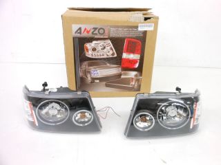 Anzo USA 111152 Ford Ranger Projector Halo Black Clear Amber Headlight Assembly