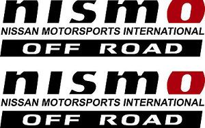 Nismo Off Road Truck Decals Sticker 3M Vinyl Decal Nissan Titan 4x4 Motorsports