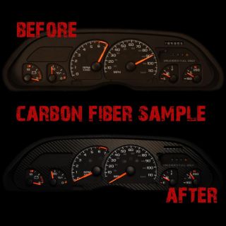Chevy Camaro 93 96 Polished Stainless Custom Speedometer Dash Gauge Bezel Trim
