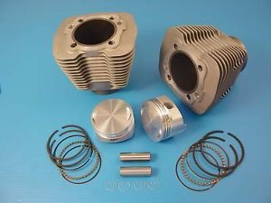 88" Big Bore Cylinder Kit EVO Harley Motor Wiseco 9 25 1 Pistons Silver