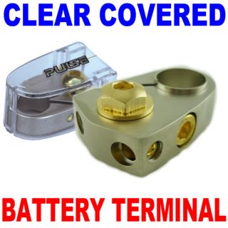 Universal Battery Terminal with Clear Cover Car New