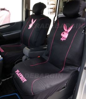 Playboy Car Seat Cover Front Rear Metallic Pink Mesh Full Set M