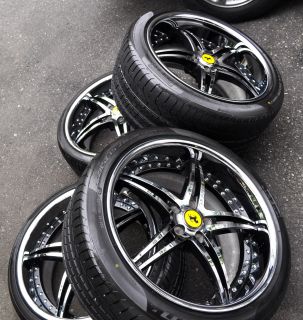 Savini Forged bs1 20 inch Staggerd Ferrari California Rims Pirelli Tires 5 114