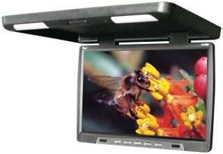 New TView T176IR 17" Black Flip Down Overhead Car Video Monitor w Remote