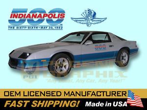 1982 Chevrolet Camaro Indy 500 Pace Car Decals Stripes Kit