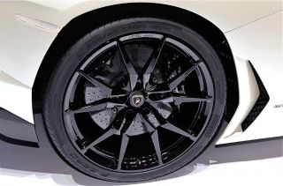 Lamborghini Aventador LP720 4 50 Anniversario Dione Forged Black Wheels Tires