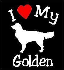 Dog Golden Retriever Pet Car Decals Stickers