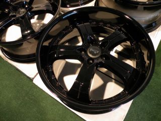 22" MRR GT4 Wheels Gloss Black BMW 6 7 Series 645CI 650i M6 745i 745LI 750i GT 4