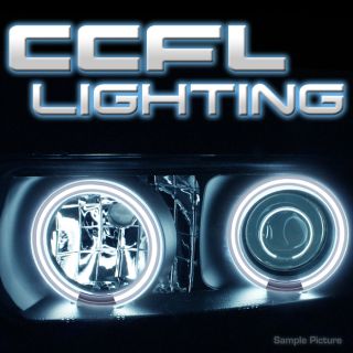 99 06 GMC Yukon Sierra Denali CCFL Halo Projector LED Black Headlights Lamps