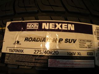 4 New Nexen Roadian H P SUV Tires 275 40 20 15470 BMW x5 x6 M Land Range Rover