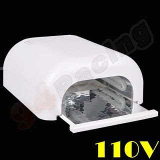 36Watt UV LED Light Nail Dryer Lamp Shellac Gel Curing Timer 110V 220V New