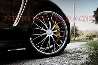 22" Ace Eminence Wheels Bentley Continental GT GTC Flying Spur Machined Black