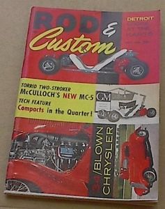 Rod Custom Hot Rat Rod Street Go Kart July 1960 Drag Custom Chevy Ford Magazine