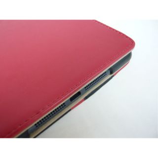 Red Black Stripe Stylish Mini Cooper Luxury Flip Case Cover for iPad Mini