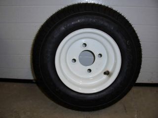 5 70 8 LRB Power King Tire Wheel Assembly 4 Lug White Wheel 