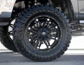 22" inch Fuel Hostage Black Off Road Wheel Tire Package
