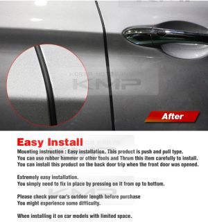 Car Door Noise Rubber Sealing Strip 2pcs Fit Hyundai 2012 2013 Elantra 5DOOR I30