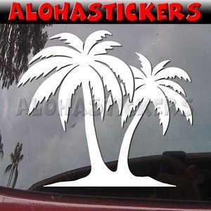 Palm Trees Hawaii Florida Tropical Car Graphics Vinyl Decal Window Sticker H76