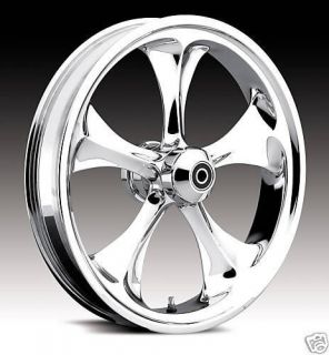 Forge Tec Creations 5 Spoke Chrome 21" Wheels Package Set Tires Harley 09 Up FLH