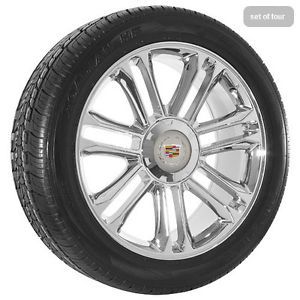 20" inch Cadillac Escalade Platinum Edition Chrome Wheels Rims and Tires