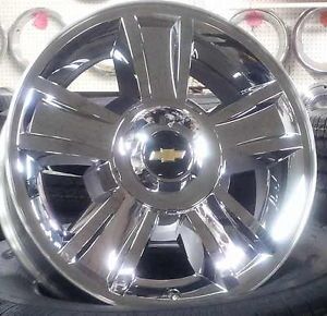 New Chevy Silverado Tahoe Chrome 20" Factory Wheels Rims Hollander 5416