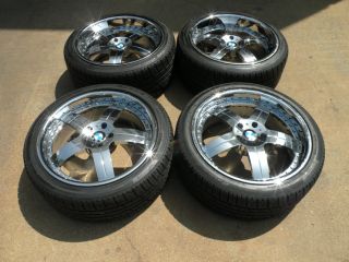 20" MHT Forged Wheels Chrome BMW 740 745 750 760 E38 E65 E66 Tires asanti 22