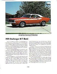 1971 Dodge Challenger R T 426 Hemi Article Must See RT Hemi Engine
