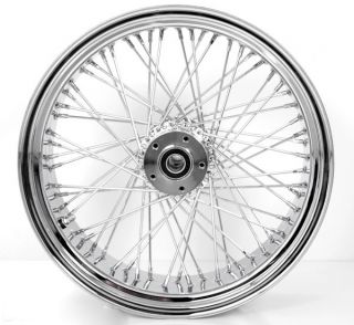 Chrome Wheels 60 Spokes 250 Wide Front Rear Set Fits Custom Harley Motorcycle