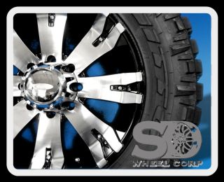 20" x 9" DIAMO 8 Karat Wheels with 35x12 50x20 Nitto Trail Grappler Tires Rims