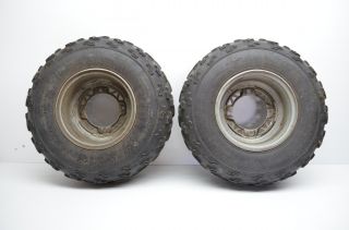 98 Polaris Xplorer 300 4x4 Front Wheels 22" Dunlop Tires Rims