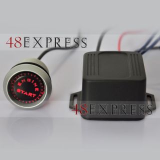 Red LED 12V Universal Car Engine Start Push Button Switch Ignition Starter Kit