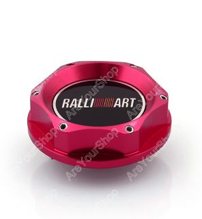 Oil Fuel Filler Racing Engine Tank Cap Cover Plug for Mitsubishi ralliart Red