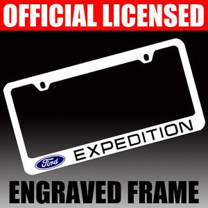 Ford Expedition Chrome License Plate Frame Tag Holder