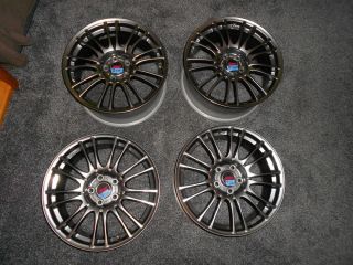 Set of Four 18 inch BBs Limited Gunmetal Wheels Rims Subaru WRX STI 5 x 114 3