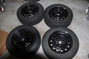 Bridgestone Blizzak WS70 215 60 16 Tires on Steel Rims 16x6 5J 5x100