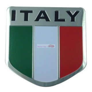 Trunk Rear Emblems Badge Sticker Decal Italy Flag for Lamborghini Maserati Fiat